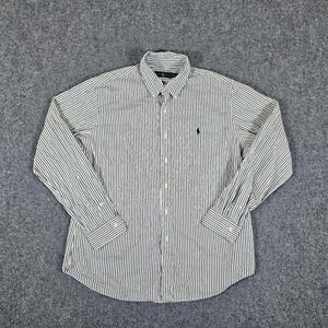 Ralph Lauren Striped Full‎ Sleeve Button Down Shirt Black/White Men's Size XL